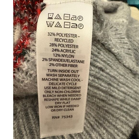 Cupcakes and Cashmere Holiday Pullover Sweater  XL Christmas Bulb Design Soft - Picture 7 of 9